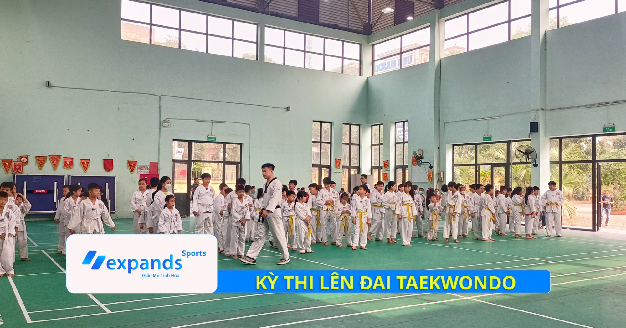 Hai cơ sở của Trung Tâm Expands Sports tham dự kỳ thi taekwondo tại Đông Anh